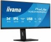 IIYAMA Monitor ProLite 34 cale XUB3493WQSU-B6 IPS,UWQHD,DP,2xHDMI,HAS,21:9,400cd,   120Hz,1000:1,1ms, USB HUBx4, 2x5W,
